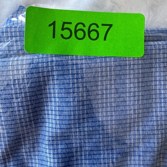 GERRY Men's‎ Short Sleeve Micro-Check Button Up Shirt Blue Size XXL Flap Pockets - Picture 13 of 13